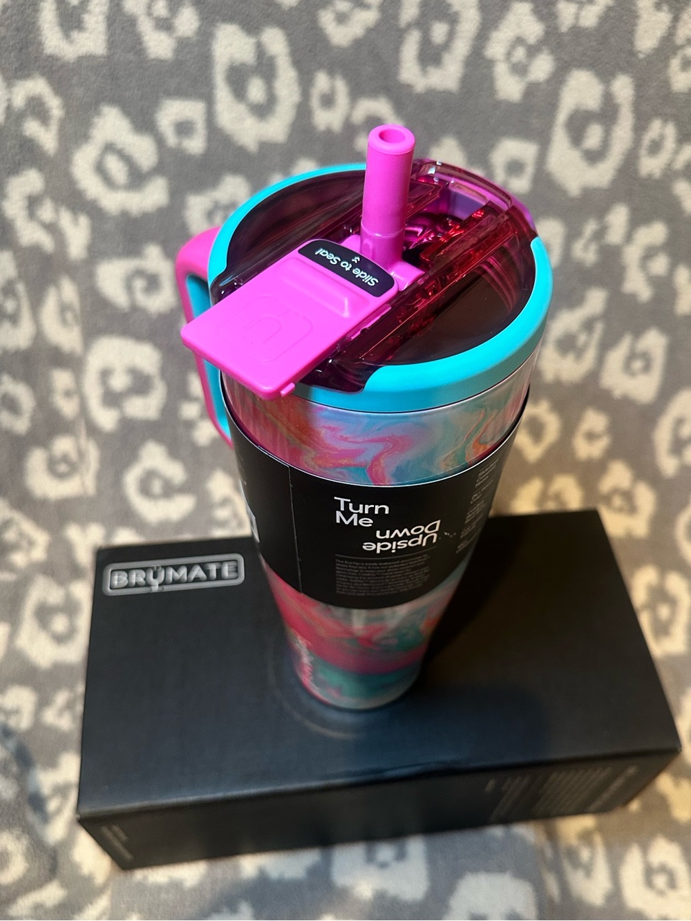 BrüMate Era Flip 40oz Travel Mug  Limited Edition Rainbow 🌈 Swirl😍😍New 🌈 - Picture 12 of 17